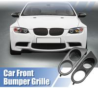 1 Paire 51112695255 Carbone Fibre Motif Voiture Brouillard Lumiere Grille Couverture