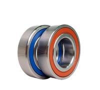 1 paire 7005 7005C 2RZ P4 DF A 25x47x12 25x47x24 roulements à Contact oblique scellés de vitesse ABEC-7(DF),Capacité de charge élevée(DT)