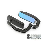 1 Paire 8mm 10mm Moto Rétroviseur Latéral Rectangle Aile Rétroviseur Guidon Aile Rétroviseur 360 Degrés Rotation Pour Cruiser Scooter Chopper Touring Bobber