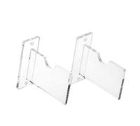 1 Paire Acrylique Standard Simple Bâton De Hockey Clair Support D'affichage Mural Inclus Vis