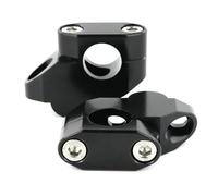 1 Paire Adaptateur De Montants De Guidon Moto pour Royal pour Enfield Scram 411 pour Hunter 350 22-24 Adaptateur De Montants De Montants De Guidon Réhausseur De Guidon pour Moto(Noir)
