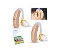 1 paire amplificateur auditif, appareil audio personnel avec réduction du bruit, kit de nettoyage pour prothèse auditive pour adultes et sen