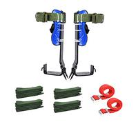 1 Paire Arbre Escalade Éperons Outils Harnais Kit Acier Inoxydable Design Confortable Utilisation Pratique Convient pour Grimpeurs Travaux Forestiers