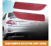 1 Paire Arrière Pare-chocs Réflecteur Lumière Couverture pour Voiture 81920-0R020 Rouge