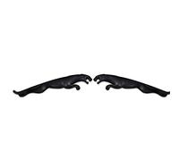 1 Paire Auto Décor Métal Autocollant De Coffre De Voiture Emblème Corps Accessoires pour J-aguar X-Type F-Type S-Type XE XF XJ XK XJR XFR XJS XJL,Noir