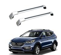 (1 Paire) Barres Transversales De Aluminium pour Hyundai Santa Fe 2013 2014 2015 2016 2017 2018 Barres de Toit Transversales,O