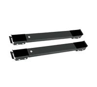 1 Paire Base de Chariot Mobile Réglable, pour Réfrigérateur et Lave-linge | Acier au Carbone, Noir, Hauteur 4cm, Plage 465-720mm, Verrou Anti-vibration et Roues Améliorées Plusieurs styles