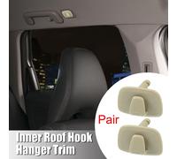 1 Paire Beige Voiture Intérieur Toit Insert Crochet Cintre ABS Couverture Garniture