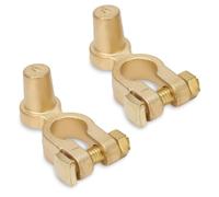 1 Paire Borne Positive et Négative de Batterie Protéger L'alimentation électrique Connecteur de Borne de Batterie SAE vers JIS Borne Positive/Négative Supérieure pour Batterie Automobile