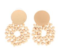 1 paire boucles d'oreilles en verrous pendentifs en oreille en tricot géométrique uniques pour les femmes présentes pour l'anniversaire de la Saint-Valentin et la fête des mères pour les