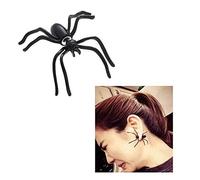 1 Paire Boucles d'oreilles Halloween Araignée Halloween Déguisement Femme Fille Cadeau de Bijoux Unisexe Noir Punk Rock
