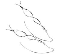 1 paire boucles d'oreilles pour les femmes doubles boucles d'oreilles à double cerceau pour les femmes boucles d'oreilles tendance Piercing Pildel Femme Bijoux Studs Fimeer à travers la