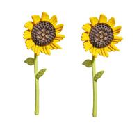 1 Paire boucles d'oreilles tournesol délicat goujons étalon boucles d'oreilles à la mode bijoux pour filles petit Bijoux d'oreille clou d'oreille de mode clou d'oreille femme Jaune