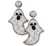 1 Paire Boucles Oreilles Fantômes pour Boucles Oreilles Pendantes Tressées Accessoires de Mode Artisanaux Parfaites pour Halloween et Déguisées