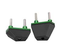 1 paire Cadre de moto Sliders Falling Crash Pad Protector pour Z800 Z1000 Z750, PowerSports Frame Sliders Pad Protector, (Green)