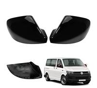 1 Paire Capuchons de Rétroviseurs de Voiture Remplacement pour VW T5/T6/Transporter Caravelle 2010-2019, Couvercles de Rétroviseurs Extérieurs, Boîtiers de Rétroviseurs Extérieurs Brillants (Noir)