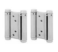 1 paire charnière paumelle portes va-et-vient ressort double action acier inoxydable saloon western, 75 mm (Charge Jusqu Étiquette