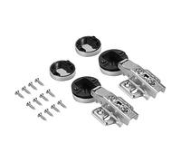 1 Paire Charnières de Porte Meuble Coin Plié Bande Pot Arrêt d'Angle en verre Facile Installation Type Cabinet Armoire Garde-robe Cuisine Salle de bains