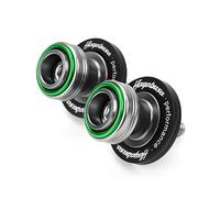 1 paire CNC vis de levage arrière cadre Vis du Ca Pour GSX1300R Hayabusa 1999-2025 Accessoires Moto Vis De Béquille Latérale M8, Bouchons Valve Pneu(Green-A)