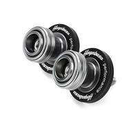 1 paire CNC vis de levage arrière cadre Vis du Ca Pour GSX1300R Hayabusa 1999-2025 Accessoires Moto Vis De Béquille Latérale M8, Bouchons Valve Pneu(Titanium-A)