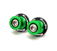 1 paire CNC vis de levage arrière cadre Vis du Ca Pour Tenere 700 T7 Rally World Raid 2022 2023 Vis De Béquille, Patins, Bras Oscillant, Accessoires Moto CNC M6(Green)