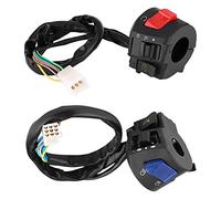 1 Paire Commutateur Universel de Montage de Guidon Gauche et Droit pour Moto, avec Klaxon et Commande D'allumage 7/8 Pouces, Système de mise à feu,bougie