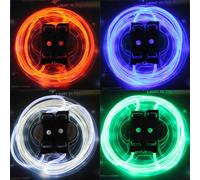 1 Paire Cool 19 Couleurs Pour Choisir Lampe De Poche Led Jusqu'a Lueur Lacets Jouets De Decoration De Fête, Blanc