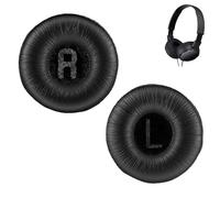 1 Paire Coussinet Casque pour JBL Tune600 T500BT T450 T450BT JR300BT T510BT T520BT JR310BT, avec Mousse à Mémoire, Conception Ergonomique(Cuir protéique plissé - Noir)