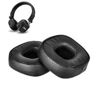 1 Paire Coussinets de Rechange pour Marshall Major III, Coussins d'oreille Oreillettes Mousse à Mémoire, Housse Casque Mousse D'isolement de Bruit pour Marshall Bluetooth, Coussinet Casque(Noir)