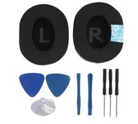 1 Paire Coussinets d'oreille, Coussinets d’Oreille de Remplacement Compatibles avec Casque LG G Pro X, Mousse à Mémoire, Tissu Velours Respirant, Confort Longue Durée et Isolation Phonique, Noir