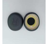 1 Paire Coussinets d'oreille pour Jabra Elite 45h Evolve2 65 (65MS 65UC USB) Evolve2 40 (40UC 40MS USB), Mousse Casque, Mousse Coussin Coussinets, Cuir protéiné Plus Doux (Noir)