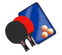 1 Paire d ' équipement de Tennis de Table en Caoutchouc pour débutant, Ensemble de pagaies de ping-Pong, Raquettes de Batte de Tennis de Table