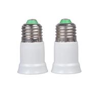 1 paire d ' extensions de douille de lampe E27, idéales pour les ampoules LED économes en énergie, éclairage intérieur, douille d ' ampoule E27 à économie d ' énergie, processeur d ' ampoule LED
