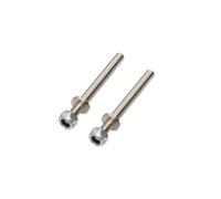 1 Paire D3 D4 D5 D6 Arbre de Roue de Train d'atterrissage M4 M5 M6 M8 en Acier avec écrous d'assemblage Compatible avec Les pièces de Bricolage de modèle d'avion RC(D4xM4xL43)