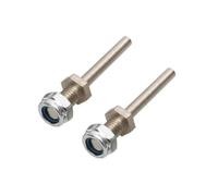 1 Paire D3 D4 D5 D6 Arbre de Roue de Train d'atterrissage M4 M5 M6 M8 en Acier avec écrous d'assemblage Compatible avec Les pièces de Bricolage de modèle d'avion RC(D5xM8xL56)