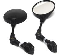 1 Paire d'accessoires pour scooter en alliage d'aluminium pour guidon de moto, forme ronde et pliable, base de rétroviseur latéral modifié pour Street Cars Universal Scooters