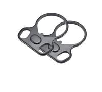 1 Paire d'adaptateur d'étrier ambidextre à Double Boucle pour Plaque d'extrémité de Chasse, Compatible avec AR-15 M4