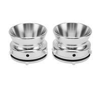 1 Paire D'adaptateurs de Moyeu Nab 10 Pouces, Dispositif de Chargement Universel Verrouillable en Alliage D'aluminium Poli pour Studer ReVox, pour Akai, pour Teac