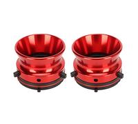 1 Paire D'Adaptateurs de Moyeu Nab, Adaptateur de Moyeu Professionnel en Alliage D'aluminium Poli de 10 Pouces, pour Studer ReVox pour Akai pour Teac (Rouge)