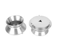 1 Paire D'adaptateurs de Moyeu Nab, Bobine en Aluminium Poli pour Magnétophone à Bobine Dispositif de Chargement Universel Ouvreurs de 10 Pouces pour Studer ReVox, pour Akai, pour (Argent)