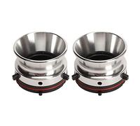 1 Paire D'adaptateurs de Moyeu Nab, Dispositif de Chargement Universel en Alliage D'aluminium de 10 Pouces pour Studer ReVox, pour Akai, pour Teac, pour Magnétophones à Bobines (Argent)