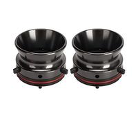 1 Paire D'adaptateurs de Moyeu Nab, Dispositif de Chargement Universel en Alliage D'aluminium de 10 Pouces pour Studer ReVox, pour Akai, pour Teac, pour Magnétophones à Bobines (Gris)