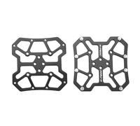 1 Paire d'adaptateurs de Plateforme sans Clip en Alliage d'aluminium pour pédales de vélo (Noir)