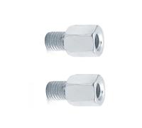 1 paire d'adaptateurs de rétroviseur for scooter et moto, filetage M10, 10 mm, M8, 8 mm, sens inverse des aiguilles d'une montre, gauche, droite, vis de changement de filetage(2x M8-M10 (R-R))