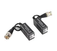 1 Paire D'adaptateurs D'émetteur-récepteur Balun Vidéo Passif HD pour Systèmes de Vidéosurveillance et DVR - Transmet des Signaux HD-CVI TVI AHD jusqu'à 2 000 Pieds - Compatible UTP CAT5