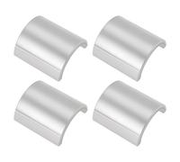 1 Paire d'Adaptateurs Guidon Pit Bike 1 1/8 (28 mm) à 7/8 (22 mm) pour Passer du Fatbar au Guidon Surélevé Cales Argent