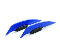 1 Paire D'ailes De Moto Universelles Aileron Aérodynamique, Autocollant Décoration D'aile Dynamique Pour Et Scooter Spoilers Motos(Blue)