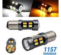 1 paire d'ampoules 1157 Led Drl Turn Signal Parking Low Power Consumption Long Life Brightness Energy Saving Bulbs Silver