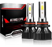 1 Paire d'ampoules LED F2 en alliage d'aluminium pour voiture, lumière blanche 12000/min Ip68, étanche, résistante à la chaleur, moto 9012