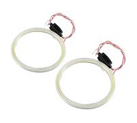1 paire d'anneaux de voiture Angel Eye COB puces phare DRL LED pour ampoule de phare de moto(100mm)